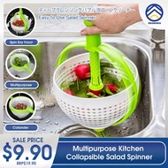 ODOROKU Multipurpose Kitchen Collapsible Salad Spinner with Handle Strainer Washer Dryer Drainer for Cleaning Vegetables