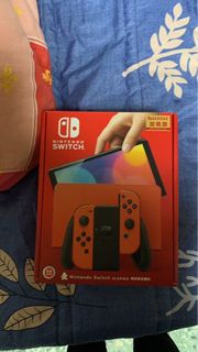 switch  oled 瑪利歐亮麗紅