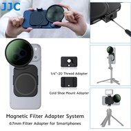 JJC Magnetic Mobile Phone 67mm Filter Adapter System Use with CPL NDV Adjustable ND Filters for Smar