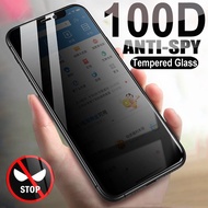 Anti Spy 100D Tempered Glass Screen Protector for iPhone, Privacy Screen Protector for iPhone 15 14 Pro Max Plus 13 Mini Pro Max 12 mini 11 Pro XS Max X XR 7 8 6S Plus SE 2020