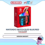 Nintendo Switch OLED Maxsoft Gaming Console 7-Inch Display Model for Handheld & TV Gaming 64GB Stora