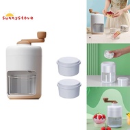 Manual Ice Crusher Smoothies Ice Breaker with Ice Box Mold Shaved Ice Machine for Kitchen Gadgets Ice Blender