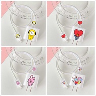 Super Cute BT21 Charger Case Compatible with Charger iphone, Xiaomi, Vivo, Oppo