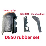 New Rubber Set for Nikon D850 Hands Grip Rubber Side Left Rubber And Thumb Rubber Camera Rubber Repa
