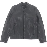 COACH黑色牛皮雙拉鍊顏色領單排扣騎行夾克，成色極佳，XS 碼。正品。推薦男士穿著。