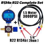 CEO 🇲🇾 Digital Manifold Gauge Meter Gas Aircond R32 R410a R134a R22 - Alat Aircond Repair Gas Chargi