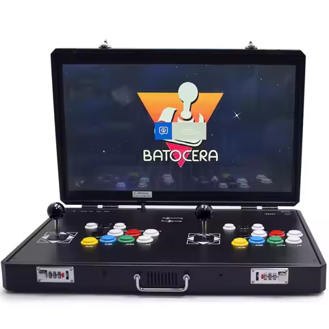 24 Inch LCD Raspberry Pi 5B Batocera Video Game Console Supports XBOX PS4 Includes 20000 in 1 Double