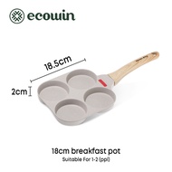 Ecowin กระทะสี่หลุม กระทะทอดไข่ดาว 4 หลุม ทอดง่าย ไม่ติดกระทะ ทอดไส้เบอร์เกอร์ให้มีทรงสวย ทำเมนูได้ห