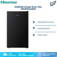 Hisense Peti Sejuk Pintu Tunggal (110L) RR120D4ABN1 Refrigerator Fridge