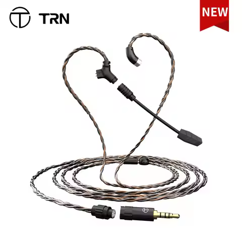 TRN RedChain Plus Gramr Gaming Earphone Upgrade Cable with Detachable Microphone 3.5mm 1.2M/2M Headp