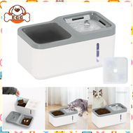 【พร้อมส่ง】EGG น้ำพุแมว 1.5 ลิตร น้ำพุสัตว์เลี้ยง เครื่องให้อาหาร 2in1 ตัวกรองฟรี×1ตัว ชามอาหารแมว เค