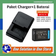 SONY A6500 A6300 A6000 A5100 A5000 A3000 NP-FW50 Battery Charger Package