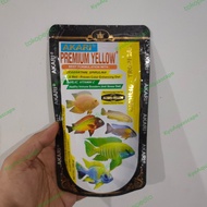 Akari premium yellow 100g 1mm mini floating cichlid tropical cichlaso