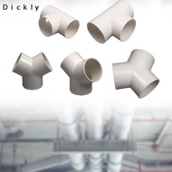 [Dickly] Tee PVC Pipe Fitting PVC Pipe Coupling Connector Part Easy Installation Replaces 3 Way Elbo