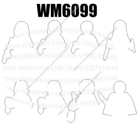 WM6099 Action Figures Movie Building Blocks Bricks toys WM2033 WM2034 WM2035 WM2036 WM2037 WM2038 WM