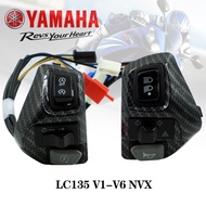 YAMAHA สวิตช์จับ LH Double Signal / LH ENJIN & LIGHT ON/OFF NVX SRL115 LC135 V1~V6 SRL EGOS SOLARIZ