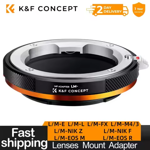 K&F Concept Lens Mount Adapter For Leica M L/M Lens to Sony E Nex Canon EOS R EOS M Nikon Z G F AI M