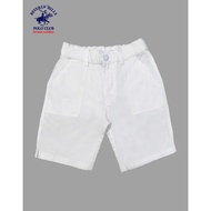 Beverly Hills Polo Club Kids Boy’s Cotton Twill Jogger Shorts in White LV855