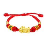 【童樂繪金飾】寶貝貔貅兒童紅繩手鍊 約重0.03錢 (彌月金飾)