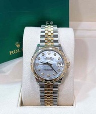 👑[現貨]🔥🔥Rolex Datejust 勞力士日誌型系列 278343 白貝母鑽 31mm表徑 間18k金 自動機械 單表 外圈原鑽 rolex/rolex submariner/rolex da