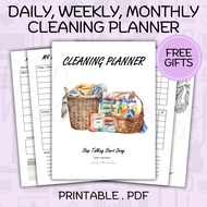 Cleaning Planner Printable PDF, Planner, Digital Planner, Planner Digital, Goodnotes, Ipad, Notabili