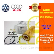 Audi Volkswagen Oil Filter - Audi Q7 3.0 Volkswagen Touareg 3.0 C6 TSI - 06E 115 562A