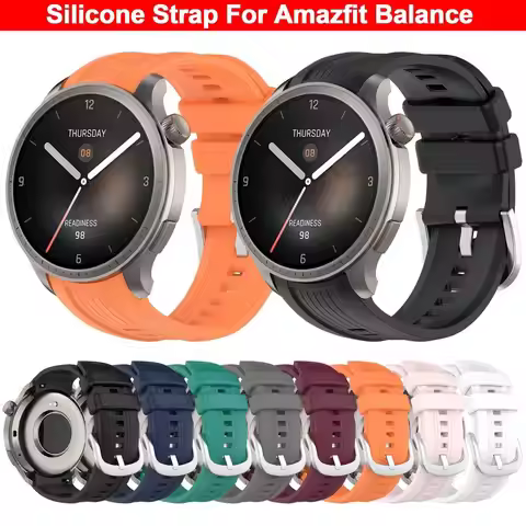 Soft Silicone Strap for Amazfit Balance Replacement Wristband Bracelet Sport Bracelet for Amazfit Ba