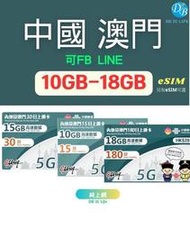 【中國 澳門15天- 180天】另有 ESIM 中國 大陸 澳門 免翻牆 可FB LINE可熱點 上網卡