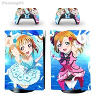 Anime Cute Girl Love Live PS5 Digital Edition Skin Sticker for Playstation 5 Console amp; Controllers Decal Vinyl Protective Skins