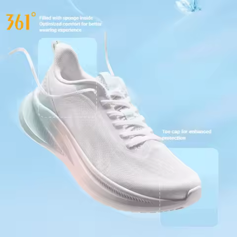 361 Degrees AirFeather 5.0 Women Running Shoes Comfortable Lightweight Breathable Wear-resistant Ela