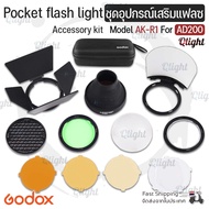 Qcase Godox Accessory Kit AK-R1 Pocket Flash Light-Accessories for H200R Round Head AD200 Acce