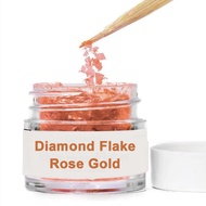 Diamond Flake Edible Glitter For Cake Pastry And Drink Halal Food Glitter Flake Edible Cake Decorati
