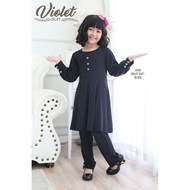 SUIT VIOLET KIDS Suit Jubah Seluar Budak Set Baju Seluar Kanak2 Perempuan Girls Clothing