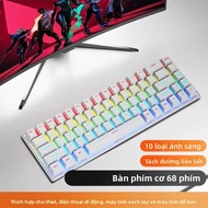 Bàn Phím Cơ Có Dây K68 68 Phím Chiếu Sáng Đầy Màu Sắc Văn Phòng Chơi Game Giao Diện USB Cho Hệ Thống