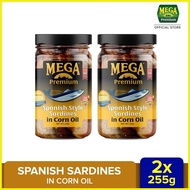 ♧ ◹ ◑ MEGA Premium Spanish Sardines in Corn Oil 225G By 2's