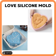 Loyang Love Silicone Heart Cake Mold baking mold silicone rainbow layered baking tray safe for oven 