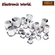 5 Pcs/Set Patch Aluminum Electrolytic Capacitor 6.3 10V 25V 35V 50V 47UF 470UF 680UF 2200 1000