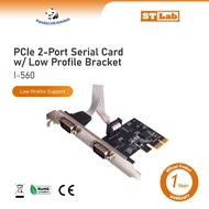 ST-LAB I-560 PCIe 2-Port Serial Card with Low Profile Bracket