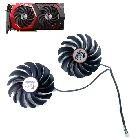 PLD10010S12HH 4PIN RX 580 GPU Cooler Fan For MSI GTX 960 GTX980Ti GAMING GTX 950 GTX 1060 1080 RX 47