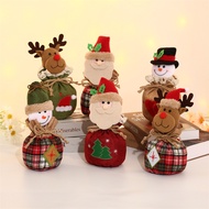 New Christmas Decoration Supplies Burlap Apple Bag Cartoon 3D Santa Snowman Children's Gift Bag Cand