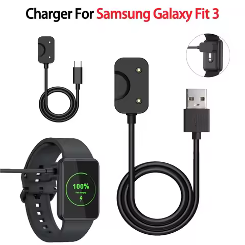 USB/Type-C 1m Magnetic Charging Cable 1m Watch Adapter USB / USB C for Samsung Galaxy Fit3 R390 Smar