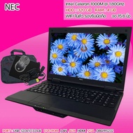 โน็ตบุ๊คมือสอง NEC Notebook Celeron RAM 4 HDD 320 GBดูหนัง ฟังเพลง ทำงาน คาราโอเกะ (รับประกัน3เดือน)