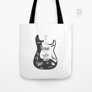 Fender Stratocaster 54 Guitar Canvas Tote Bag