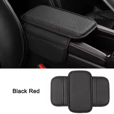 Universal Car Arm Rest Cushion Wear-Resistant Center Armrest Console Protection Pocket Pad Box With 