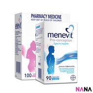 Bayer Pre-Pregnancy Couples Pack for Men & Women: Elevit Pregnancy Multivitamin 100 Tablets + Menevi