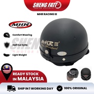 MHR III Helmet Motor Free Size Topi Keledar Keselamatan SIRIM Helmet Topi Steng Kura Half Cut Helmet