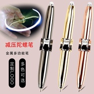2026 New Product Decompression Spinning Top Ballpoint Pen Black Technology Multi-Function Fingertip 