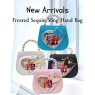 【GRAB N' SHOP】Girls' Cute Mini Barbie Sling Bag Kids Pearl Crossbody Hand Bag Christmas Gift Idea