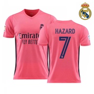 เสื้อกีฬาแขนสั้น ลายทีมฟุตบอล Real Madrid Ramos Benzema James Isco FTB 2020-2021 ชุดเยือน