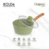 BOLDe Organic Green Sauce Pan 18cm + Lid Asli Panci Saus